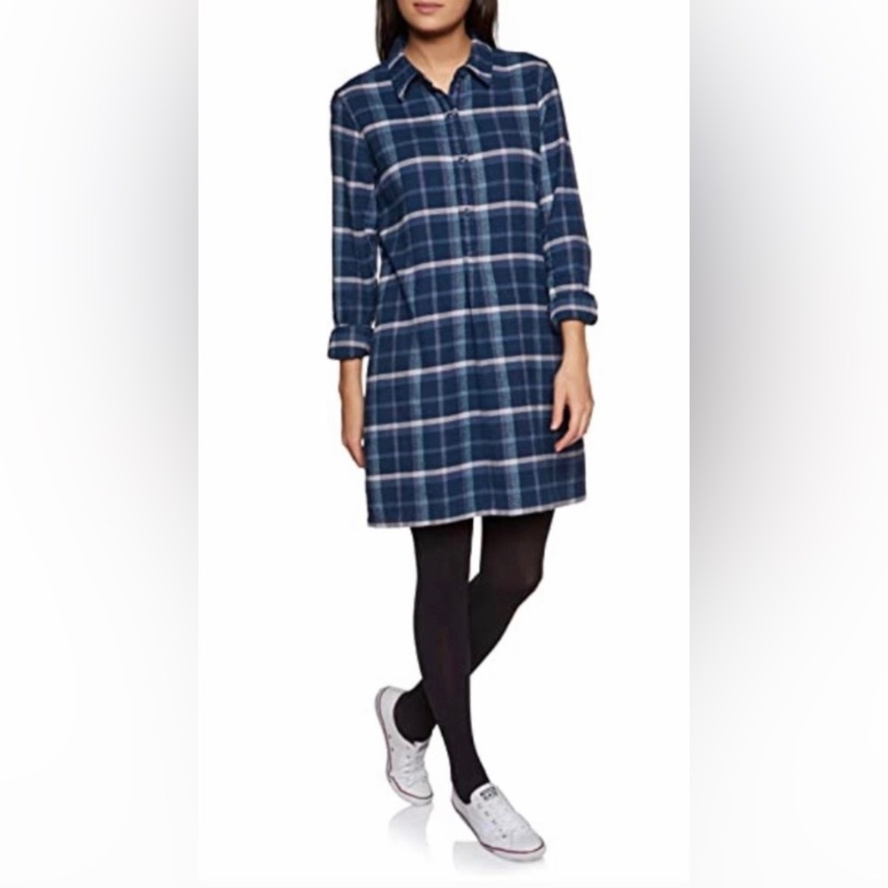 Patagonia Fjord‎ Plaid Flannel Shirt Dress